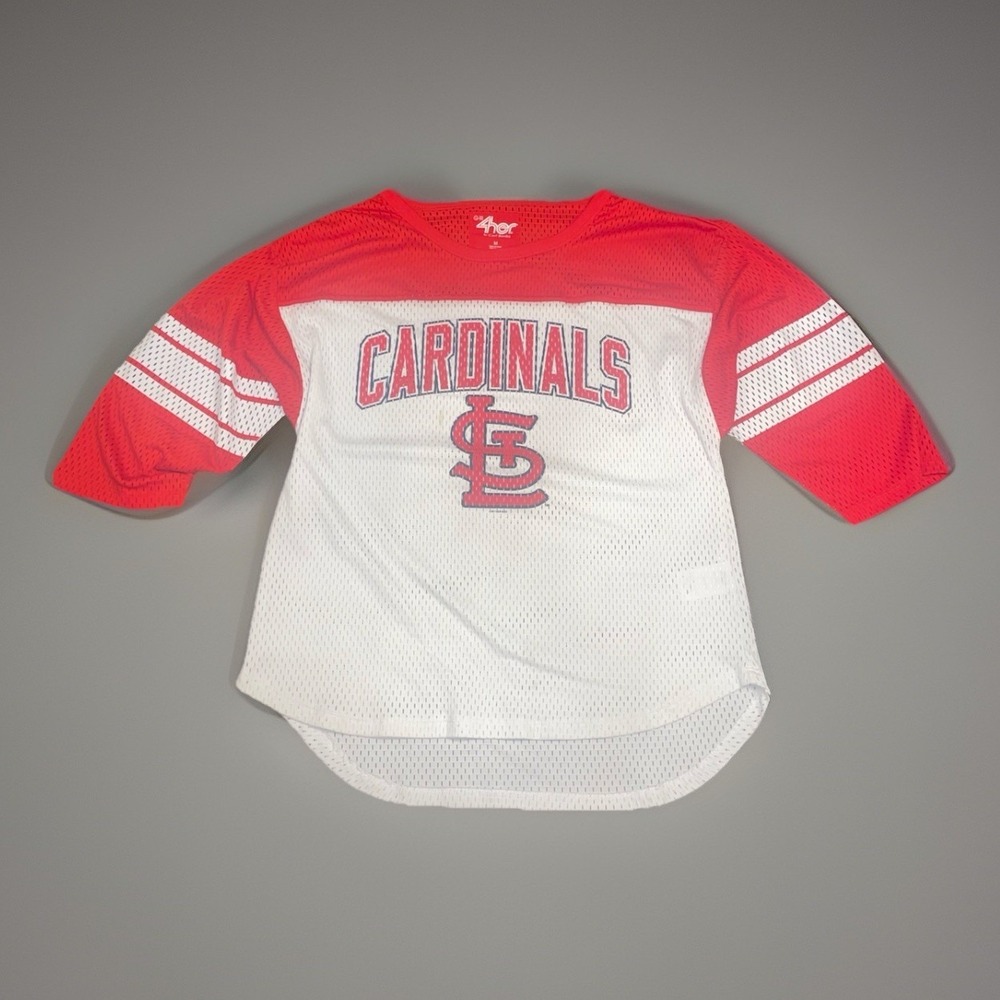 St. Louis Cardinals G-III 4her by Carl Banks Mesh Baseball Jersey - Women Medium